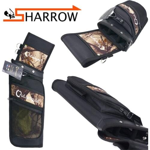 Aechery Reverse Arrow Quiver Hold 24 Arrows Camo/Blue/Red/Green Deposit Arrows Fit for Hunting Shooting