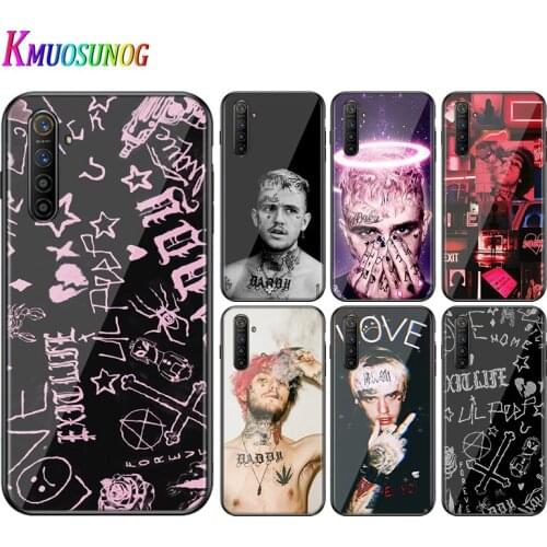 For OPPO A5 A9 2020 F7 Phone Cover Shell Lil Peep Hot singer for OPPO Reno 2 Z 2Z 2F 3 4 Pro 5G Bright Black Phone Case