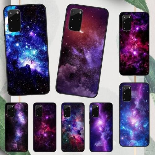 Starry Sky purple universe pattern Phone Case For Samsung galaxy A S note 10 7 8 9 20 30 31 40 50 51 70 71 21 s ultra plus