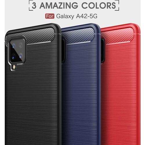 For Samsung Galaxy A42 5G Case Luxury Full Soft TPU Silicone Cover ShockProof Case For Samsung A42 A 42 SamsungA42 Phone Cases