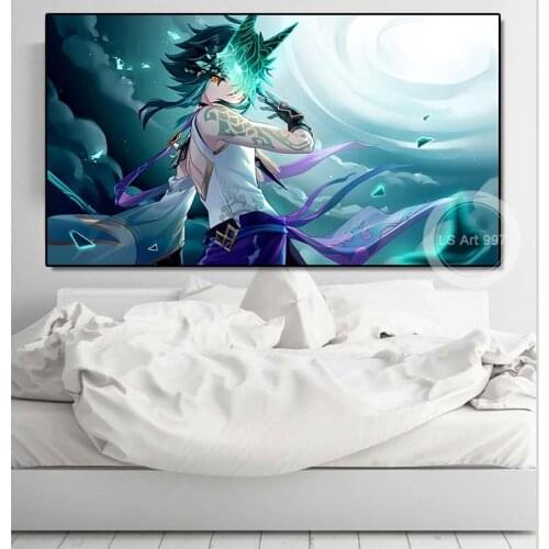 Genshin Impact Xiao Collage Home Decor Canvas Painting Wall Art Decoration Prints Dorm Living Kids Room Bedroom Poster Gift