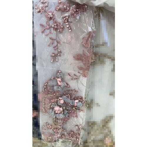 Hot Sale African Lace Fabric French Sequins J-2186833 Lace Fabric For Nigerian Party Wedding