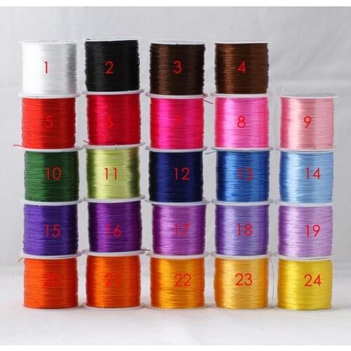 Imported flat crystal line Buddha beads elastic line elastic line DIY handmade material bracelet beaded line bracelet string