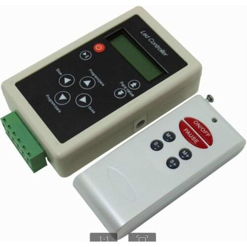 HC100 ws2801 ws2812b ws2812 ws2811 controller for programmable led strip rf remote control max control 2048 pixel 83 modes