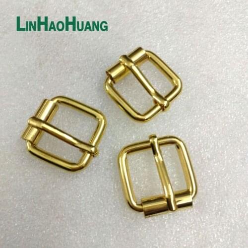 30pcs/lot 20mm 0.78inch metal iron pin buckle movable tube bagpack belt buckle shoes buckle gold free shipping 2016110802