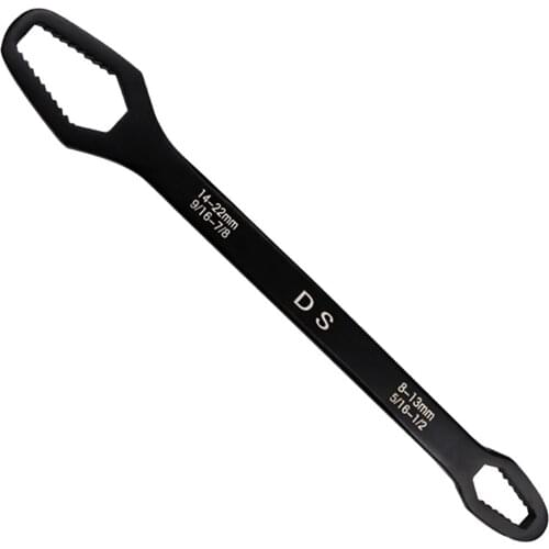 Universal Double Sided Wrench Chromium Vanadium Self-Tightening Universal Wrench for Car Bicycle Repairing Multifunctional LBS