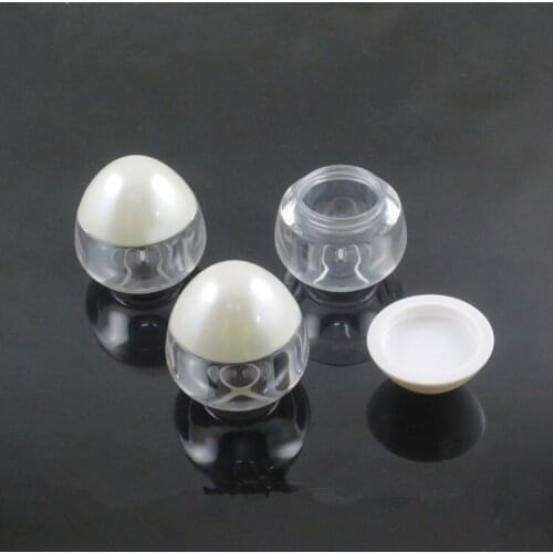 5/10/20/30pcs Egg Shape Refillable Bottles Plastic Empty Makeup Jar Pot Travel Face Cream/Lotion/Cosmetic Container 15g