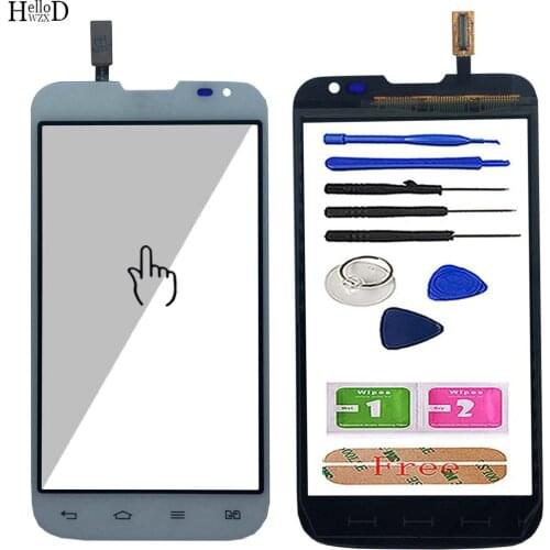 4.5'' Mobile Touch Screen For LG L70 Dual D325 Front Glass Phone TouchScreen Lens Sensor Tools 3M Glue Wipes