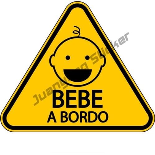 Cartoon Graffiti Baby on Board Car Sticker Colorful Decals Bumper Truck Yacht Speedboat Cover scratches Accessories KK15x13cm