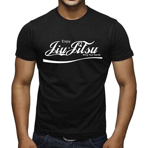 Mens Enjoy Jiu Jitsu MMA BJJ T-Shirt Summer Cotton Short Sleeve O-Neck T Shirt New S-3XL