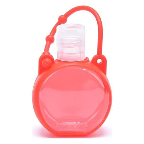 New 1pc Plastic Portable Travel Bottle Mini Refillable Bottle Refillable Hook Empty Silicone Squeeze Bottle with Bottle