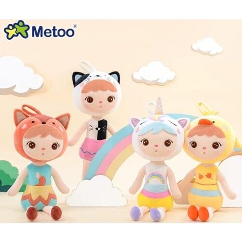 New Metoo keppel Stuffed Plush doll Animals unicorn cat fox duck Cartoon Kids Toys for Girls Children Birthday Christmas Gift