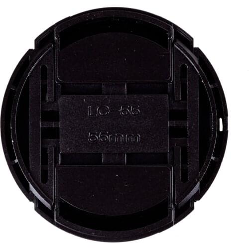 NEW ARRIVAL 100 pcs 55mm Snap-on Front Lens Cap Cover for Camera Sigma Lens