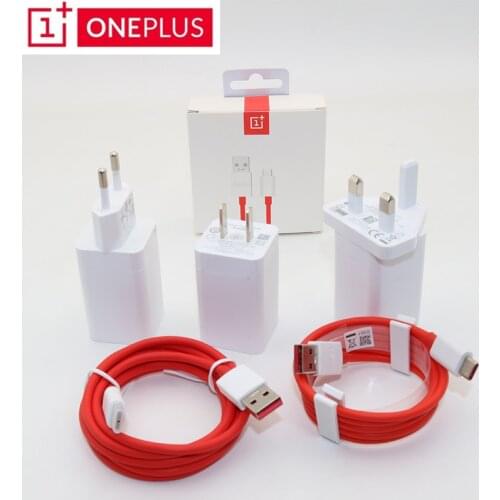 Original ONEPLUS 6 7 Dash charger One plus 6 6t 5T 5 3T 3 Smartphone EU/US/UK 5V/4A Fast charge USB wall power adapter