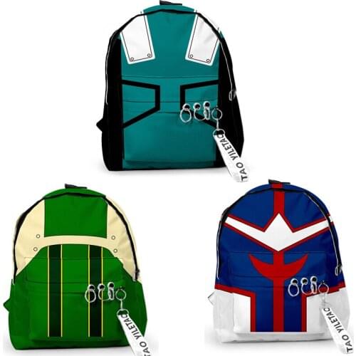 My Hero Academia Backpack Anime Casual Fashion Popular Pattern College Style Teenager Boys Girls School Bag Daily Travel Bags