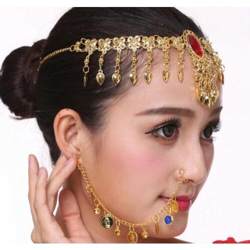 Stage Prop India Girl Dance Accessory Woman Bellydance Performance Ethnic Nose Accessories
