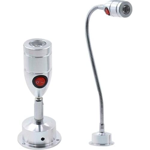 1W 3W LED Hose Wall Lamp Flexible Hotel Bedside Reading Wall Light Modern Fashion Book Lights Aluminum LED Bulb AC85-265V