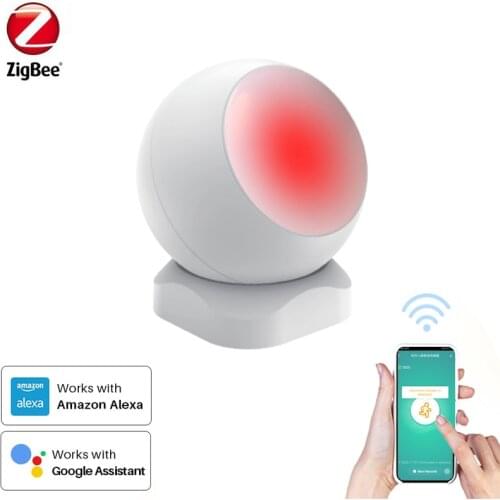ZigBee Security Motion Sensor Smart PIR Motion Sensor Passive Infrared Detector Security Burglar Alarm Support Alexa Hub Require