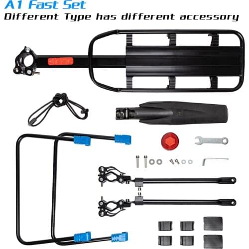 Load 75KG Bike Rack Aluminum Alloy 50KG Luggage Rear Carrier Trunk for Bicycles MTB Bike Rear Shelf Cycling Bicycle Racks fender