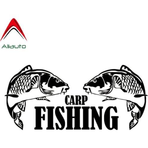 Aliauto17.9cm*8.1cm Carp Fishing Animal Vinyl Car Styling Stickers Decals Decor S4-0031