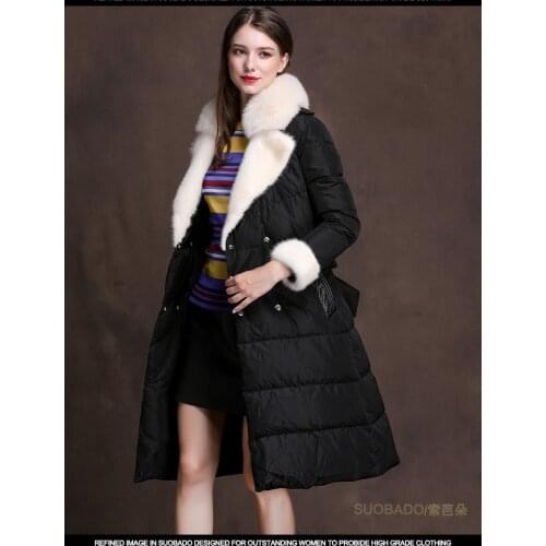 Fur Fox Real Collar Womens Down Jacket Winter Jacket Women Clothes 2020 Korean Long Coat Female Parka Chaqueta Mujer MY