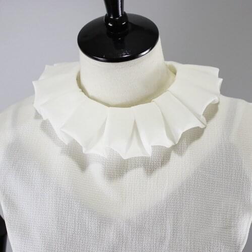 Women Chiffon Stand Fake Collar Sweater Half Shirt Blouse Tops False Collar Stand Detachable Collars for Women Nep Kraagie