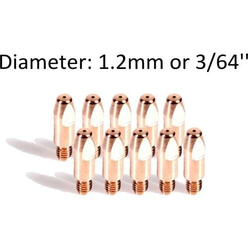 140.0379 Contact Tip 1.2mm 0.047'' M6 X 28mm for MIG Welding Binzel 24KD 26KD 36KD Series Torch Replacement Parts