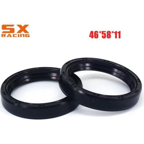 46*58*11 Motorcycle Front Fork Damper Oil Seal & Dust Cover For CR125R CR250R CR500R KX ZX RM RMZ GSX VZR YZ WR YZF XV19S