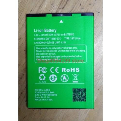 Gooweel A008/s11 phone battery 2300mah 3.8V for gooweel A008/XGODY S11 5.3Inch Smartphone Quad Core-free shipping