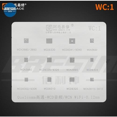 AMAO WC1 Tin Net Qualcomm WCD Audio IC 9341 WCN WIFI Module 3990 Steel Net