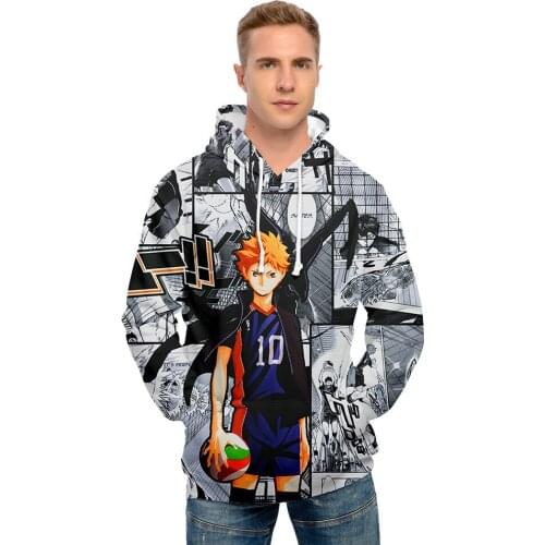 Anime Cosplay 3d Print Haikyuu Casual Pullcover Hoodies Sweatshirt Women Men