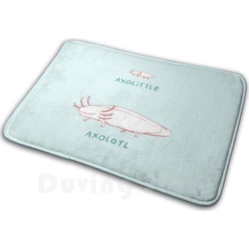 Axolittle Axolotl Mat Rug Carpet Anti-Slip Floor Mats Bedroom Axolittle Axie Funny Floating Axolotl Love Cute Sweet Adorable
