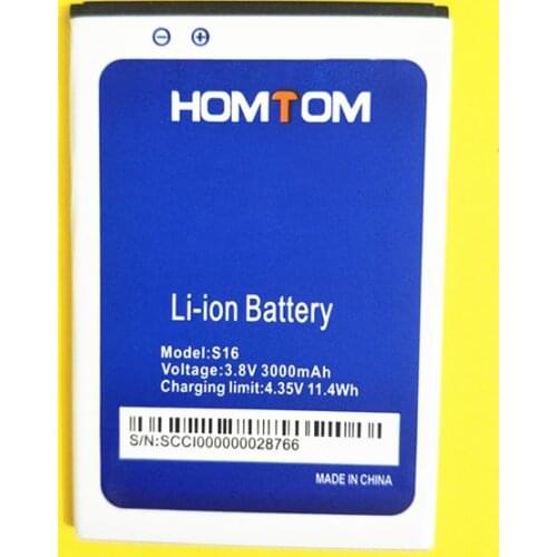 AZK New 3000mAh Replacement S16 Battery for HOMTOM S16 5.5inch Mobile Phone Battery