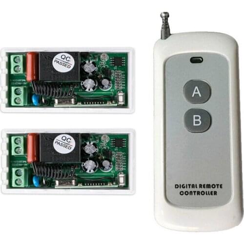 220 v 1 ch RF wireless remote control switch 2* receiver+1 * transmitter Simple connection 500m