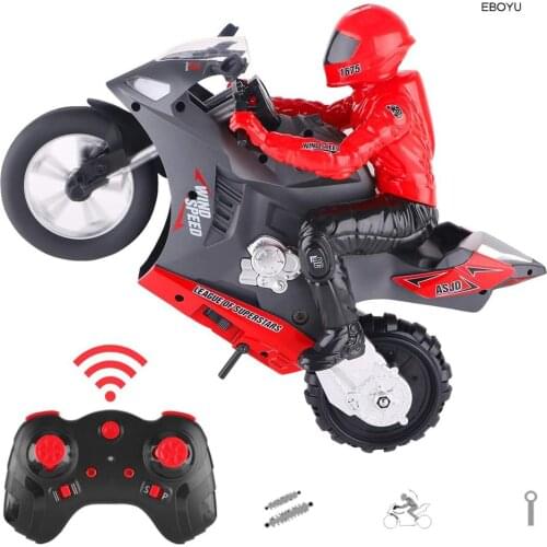 EBOYU HC801 RC Motorcycle 2.4Ghz 6-AXIS Gyro Self-Balance Drift High Speed RC Stunt Motor Motorcycle RTR for Kids Gift