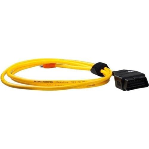 High quality E-NET V50.3 Data Cable For BMW For F-Serie ENET E-thernet to OBD OBDII 2 Interface Data E-SYS ICOM Coding