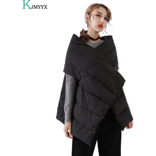 KJMYYX Sleeveless Winter Female Vest Warm Women Vest Jacket Fashionable 2020 Spring Fall Waistcoat Women Coat Casual Black Tops