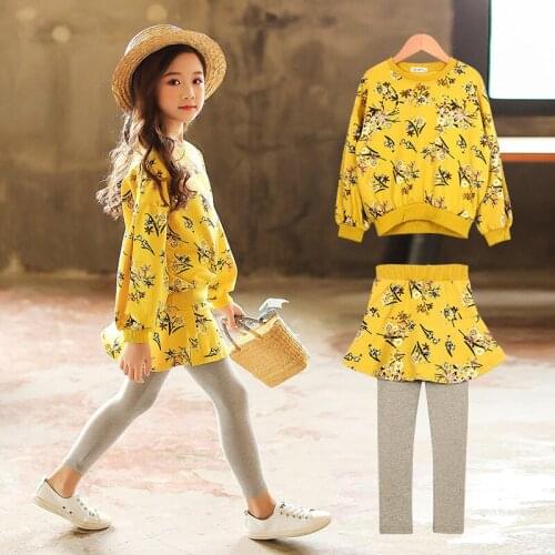 Korean Cloth Kids Baby 2 Piece Sets Spring Autumn Pullover Top and Long Trouser Baby Girl Halloween Clothes