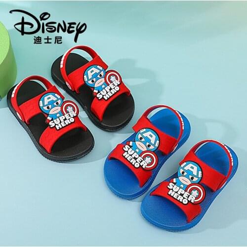 Disney summer new childrens sandals and slippers non-slip cartoon boys and children indoor household Mickey beach shoes