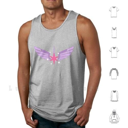 Princess Twilight Symbol tank tops vest 100% Cotton Twilight Sparkle Twilight Princess Twilight Mlp My Little Mlp Fim