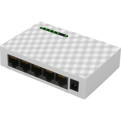 Mini 5-Port Desktop 1000 Mbps Network Switch Gigabit Fast RJ45 Ethernet Switcher LAN Switching Hub Adapter Full duplex Exchange