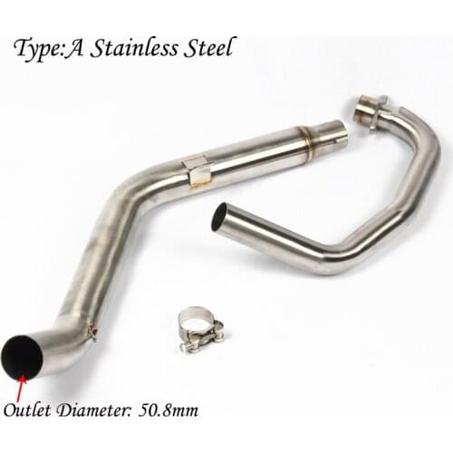 Motorcycle For Honda CBF190R CB190R CBF190X Exhaust Pipe Middle Link Mid Pipe Tube Muffler System FOR HONDA CBF190 AK124