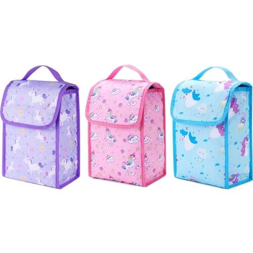 Cartoon Cooler Lunch Bag For Picnic Kids Women Travel Thermal Breakfast Organizer Insulated Waterproof Storage Bag For Lunch Box
