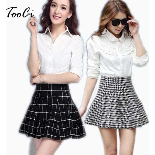 New Spring and summer Women Hot Sell Short Skirts High Elastic Waist Knitting Woolen Skirt High Waist Short Minimalist Skirt