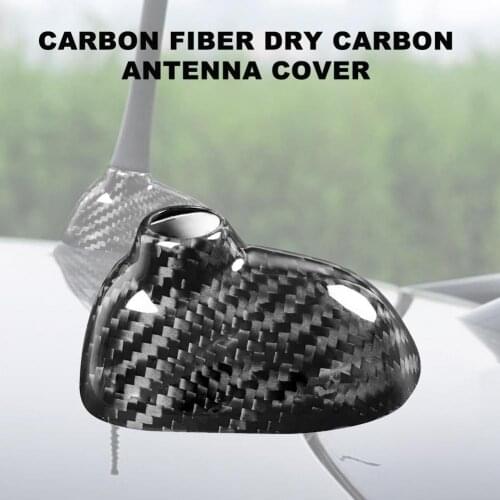 Distinctive Streamlined Shark Fin Antenna Protector Carbon Fiber Antenna Cover Sticker Exterior Modification for BMW MINI R55R56