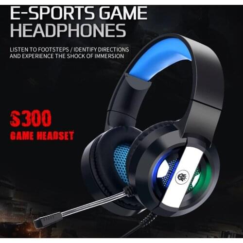 Wired Gaming Headset Gamer Headphones 7.1 Channel Bass 4D Stereo With Microphone LED Light For Internet Bar PS4 PC Tablet Laptop