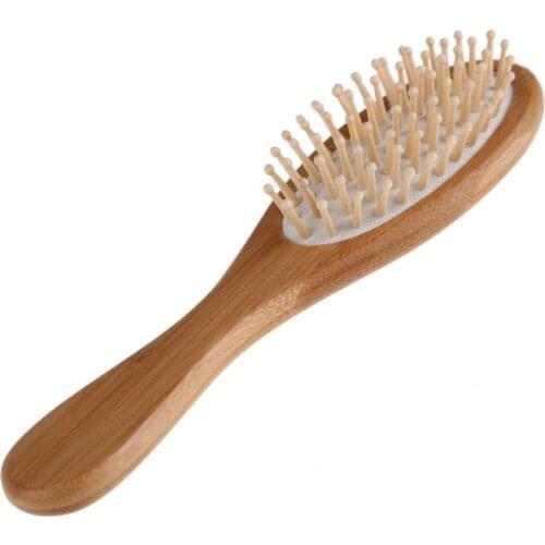 Air-sac Mite Massage Comb Hair Beard Comb Bamboo Wooden Comb for Curly Hair
