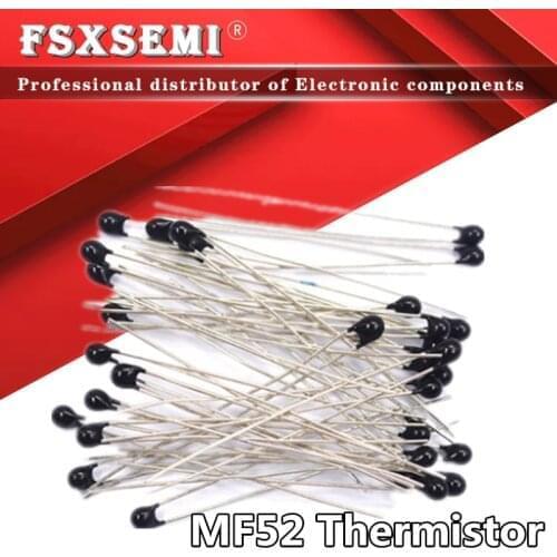 100pcs MF52AT MF52 B 3950 K 3270K 3470K NTC Thermistor Thermal Resistor 5% 1K 2K 2.2K 3K 4.7K 5K 10K 20K 47K 50K 100K