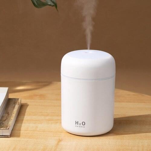 USB Car Air Humidifier 300mL With LED Light Aroma Diffuser Mini Air Purifier Diffuser Mist Maker Fogger For Auto Home Office
