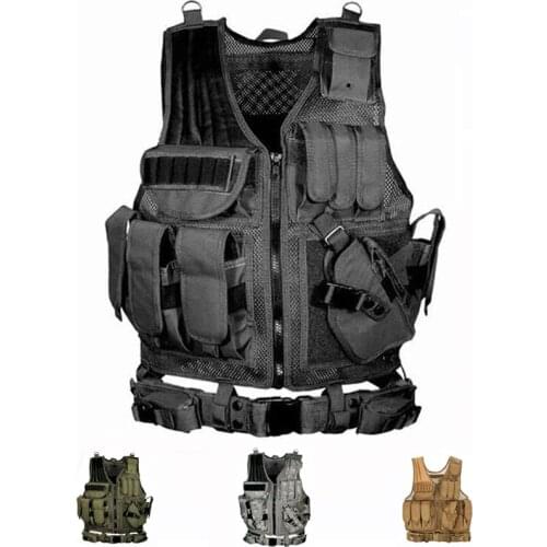 High Quality Tactical Vest Men Army Hunting Airsoft Vests Outdoor Sport Training Combat Protection Vest For Paintball Wargame